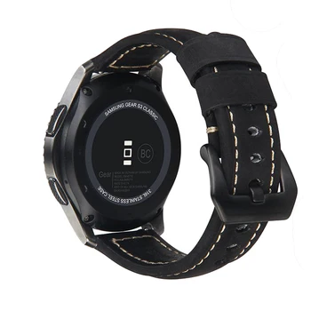 20 22 mm trak za Samsung Galaxy Watch 42mm 46mm/za huawei Čarobno GT/Amazfit bip mladi Nori Konj usnje watch band zapestnica