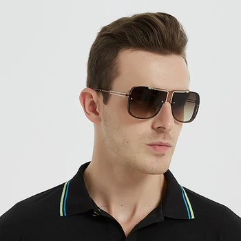 Classic Vintage Pilotni sončna Očala Moški Modni Oblikovalec blagovne Znamke Vožnje Buljiti Gradient Objektiv Zakovice sončna Očala Za Moške UV400
