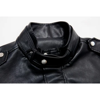 Lautaro Kratek prevelik usnjena jakna ženske dolg rokav Plus velikost ohlapno črno zip gor jakno Ženska oblačila 2020 ženske mode
