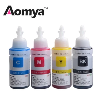 Aomya Dye ponovno Polnjenje Ink Komplet 4*70ml Tiskalnika s Črnilom za Epson L486 /L355 L300 L100 L110 L200 L210 L120 L130 L1300 L220 L310 L365