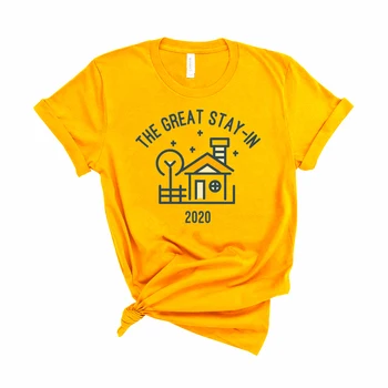 2020 Veliko Bivanje V Majico Indoorsy Bivanje Doma T-shirt Smešno Introvert Srajce Socialno Oddaljujejo Self Karanteno Tee
