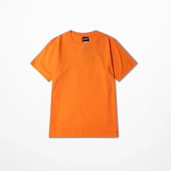 Korejski Moda Tshirt Moški High Street Temne Duše T-Shirt Moški Ženske Oranžne Barve, Vintage Retro Vrhovi Tee Ljubitelje Nekaj majica s kratkimi rokavi