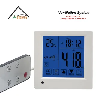 Daljinski nadzor kakovosti zraka v Zaprtih prostorih co2 monitor/detektor/upravljavec se ventilator hitrost izhod
