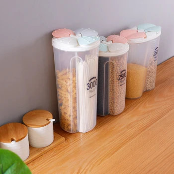 Kuhinja Rezervoar Zaprti Tank Škatla Za Shranjevanje Prostor Za Pregledno Polje Plastična Škatla Za Shranjevanje Hrane