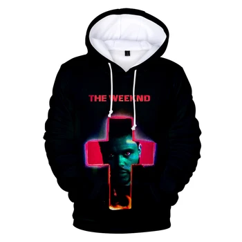 Natisnjeni Weeknd Hoodies Moški/ženske Majica Hiphop The Weeknd Sweatshir Hoodie Jeseni, Pozimi moška Oblačila Vroče Prodaje 3D Full