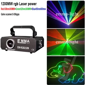 LCD Gumb Zaslon 1w ILDA 1 W RGB Laser Projektor 1000mw Polno Barvni Laserski Svetlobi Za Dj Disco Klub Dogodek
