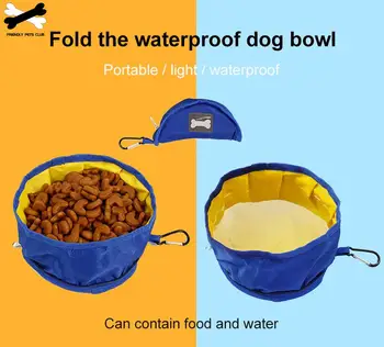 Pes Skledo Prenosni In Fortable Pes Potovanja Upogljivi Skledo Dyal-uporabo Vode In Hrane Zmogljivosti 1.1 L Fit Velike Srednje Majhne Hišne