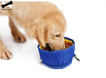 Pes Skledo Prenosni In Fortable Pes Potovanja Upogljivi Skledo Dyal-uporabo Vode In Hrane Zmogljivosti 1.1 L Fit Velike Srednje Majhne Hišne