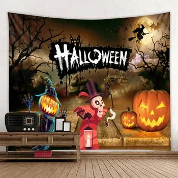Halloween 3D Tiskanje Tapestrying smešno Pravokotne Doma Dekor Steni Visi Halloween Party steni visi slog-5