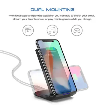 15W Qi Brezžični Polnilec za Hitro Polnjenje Za Samsung Dock S10 S20 Hitro Polnjenje Stojalo Tipke Za iPhone SE2 11 Pro XS Max XR X 8