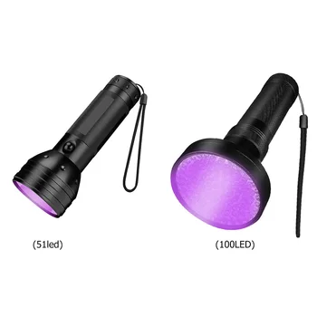 51/100 LED Ročni UV LED Razkuževanje Svetilka UV proti klicam 395nm Ultravijoličnih in Električne Svetilke Žarnice za Telefon Masko