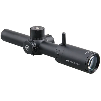 Vector Optics Zalem 1-10x24 10-kratni Zoom Tactical Puška je Področje z BDC ASR 1/10MIL za AR15 308Win Blizu Mid-Range Streljanje, Lov