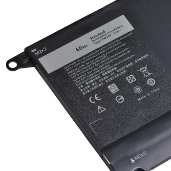 7.6 V 60Wh PW23Y Laptop Baterija za Dell Xps 13 9360 XPS 13-9360-D1605G Serije 0RNP72 TP1GT 0TP1GT