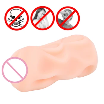 IKOKY Umetna Vagina Spolnih Igrač za Moške Blowjob Oralni Seks Moško Samozadovoljevanje Moških Zrakoplova Pokal za Odrasle Izdelkov Ponaredek Muco Vagina