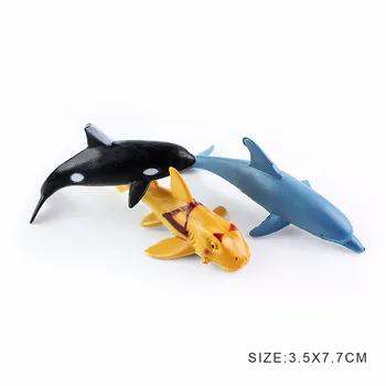 24Pcs/Veliko Mehke Plastike Velikih Psov Model Set PVC Življenje Morje morski Pes Kita Morskega Življenja Dejanje Slika Zbirateljske Model Lutka Igrača
