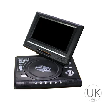 Prenosni Mini DVD Predvajalnik EU Plug 7.8 palčni HD TV Filmov LCD Mobilni Vrtljivi Usb Vrtenja Zaslona za Avto Multi Media Video Igra