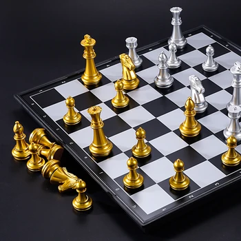 32/36 cm Velik obseg Srednjeveški Šah Določa S Magnetni Šah odbor 32 Šahovske Figure Tabela Carrom družabne Igre Slika Določa szachy