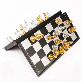 32/36 cm Velik obseg Srednjeveški Šah Določa S Magnetni Šah odbor 32 Šahovske Figure Tabela Carrom družabne Igre Slika Določa szachy