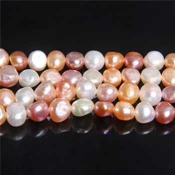 7-8 mm Naravnih Sladkovodnih Kultiviranih biserov Umetno barvanje biseri biseri debelo, roza, zlata, vijolična white pearl kroglice za nakit