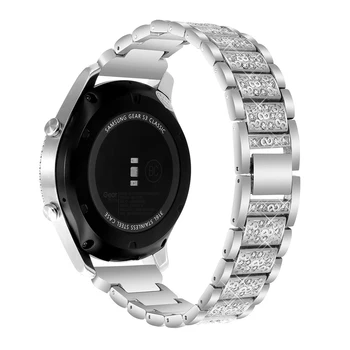ženske Diamond trak Za Samsung Galaxy Watch Acive 46mm/42mm Prestavi S3/S2 frontier/Classic huawei gt watch band 20 mm 22 mm zapestnica