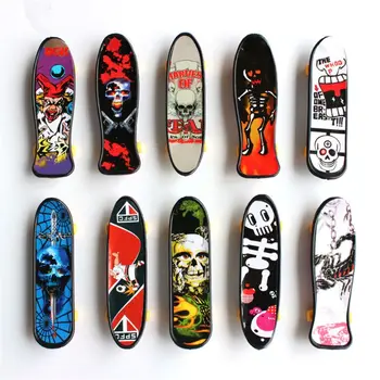 15pcs Kul Lobanje FingerBoard Mini Skateboard Otrok Igrača Stranka Korist Darilo