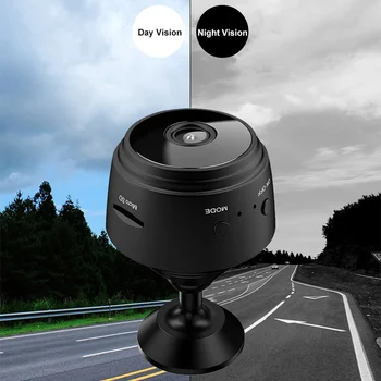 Mini Brezžična Kamera Full HD 1080P Home Security Nadzor Kamere P2P Night Vision Zaznavanje Gibanja Daljinski Alarm Monitor