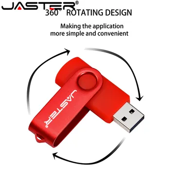 JASTER USB 2.0 Poslovnih plastični usb flash drive poslastica, Prenosni pogon pero 4GB 8GB 16GB 32GB 64GB vrtljiv memory stick u disk