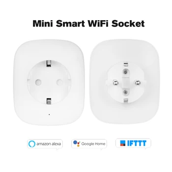2PCS/Veliko SA-P202A WIFI Smart Vtičnice Priključite Glasovni Nadzor za Amazon Alexa googlova Domača stran IFTTT Smart Home Plug Power Adapter Vtičnice