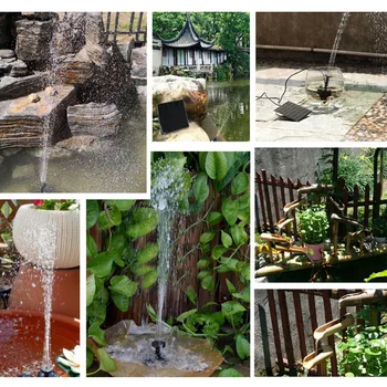 Sončne vodnjak-mali bazen, vrt dvorišče, dekoracijo hlajenja na prostem vodnjak ptičje kopeli kvadratnih lepo T6