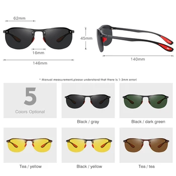 LM 2020 Rimless Ovalne Mens Polarizirana sončna Očala Ženske TR90 Material Okvirja Retro Anti-glare Vožnjo sončna Očala UV400 gafas mujer