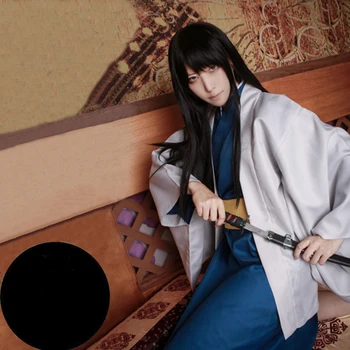 Japonski Moški Samurai Oblačila Bojevnik Haori Anime 3 Kos Set Halloween Kostum Stranka Moške Obleke Obleke Velikost S M L XL XXL