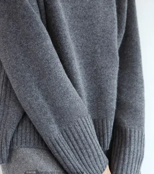 2020 Dvojno zadebelitev svoboden turtleneck kašmir pulover ženski pulover kašmir puloverju pulover