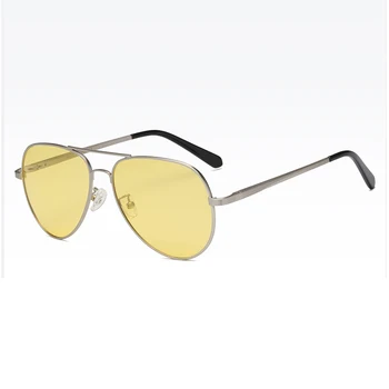 Sončna očala Moških Rumena Noč Vizijo Objektiv Anti-glare Voznik Očala Za Moške Pilotni Polarizirana sončna Očala za Moške, Ženske Dropshipping