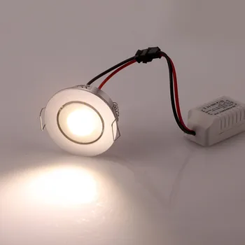Vroče Prodaje 3W AC85-260V COB LED Stropni Downlight Zatemniti Led Downlight LED Spot Luči Vgradne Luči Razsvetljave v Zaprtih prostorih