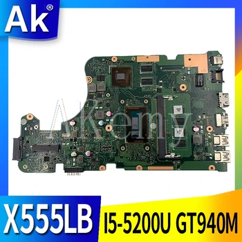 EDP X555LB Mainboard X555LD REV 3.3 Za Asus X555LJ X555LF X555LB X555LP prenosni računalnik z matično ploščo cpu 4G-RAM i5-5200u GT940M/2GB