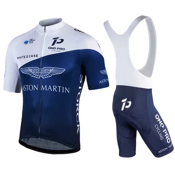 Aston Martin Kolesarski Dres Bo Ustrezala Moških Modra Izposoja Obleke Enotne Pro Team Dihanje Majica Bib Hlače Maillot Cesti Ciclismo