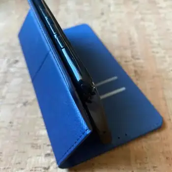 BOGATA ŠEF primeru z magnetom za Xiaomi Redmi 9C modra eko-usnja