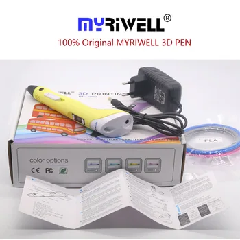 Myriwell 3d pero in 1.75 mm žarilno 100M ABS+100M PLA 3d pero 3 d pero 3d ročaj Smart Otrok darilo za rojstni dan ali Božično darilo