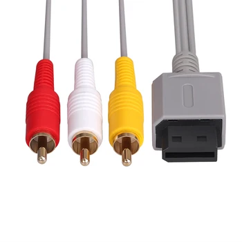 Proster Za Wii U AV Kabla 6 M 1,8 M Kompozitni Retro 3 RCA pozlačeni Avdio Video AV Standardni Kabel za Nintendo Kabel
