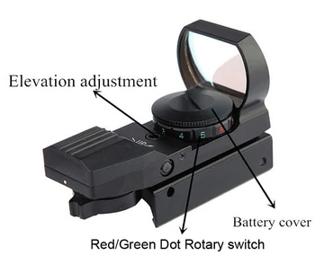 Vroče 11 mm/20 mm Železniškega Riflescope Lovska Optika Holografski Red Dot Sight Reflex 4 Reticle Taktično Področje Lov Pištolo Dodatki