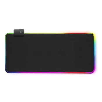 LED RGB Barvna Svetloba Svetlobni Namizje Mouse Pad Preprogo Računalniško Opremo RGB Mouse Pad Gaming Mouse Pad Igralec Velikih Miško