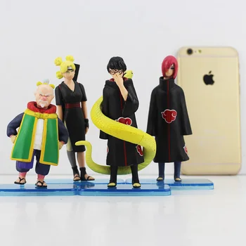 4pcs/set Naruto Uzumaki Ohnoki Nagato Yakushi Kabuto Temari PVC Dejanje Slika Lutke