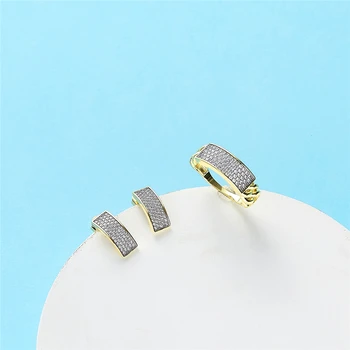 2021 JAN nov design Caftan poročni nakit set za ženske, modni nakit set bakra visoke kakovosti nakit set