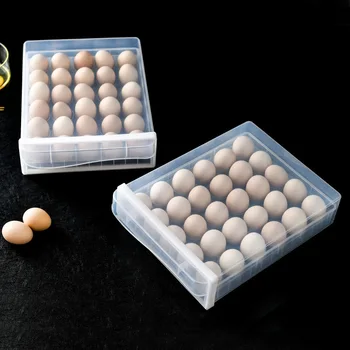Kuhinja hladilnik jajce polje dvojni predal jajce polje jajce rack pregleden proti trčenju plastični jajce polje
