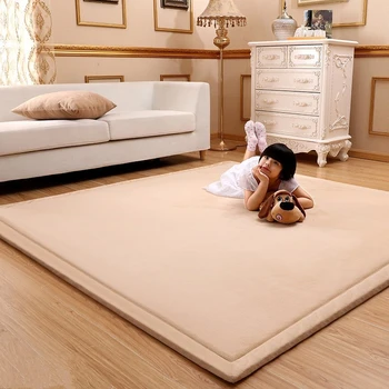 Debele 3 CM Tatami Coral Runo Žamet mat spalnica preprogo Vzmetnica Baby playmat Japonski lvingroom posteljo preprogo velikosti Otrok mattess