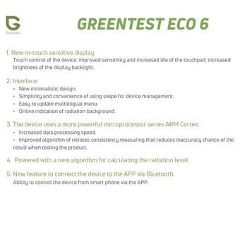 Greentest EKO-6F ' Digitalni Hrane Nitrata Tester Koncentracija Meter Analyzer Ribe/Sadja/Zelenjave/Meso/Voda Trdoto/Sevanj