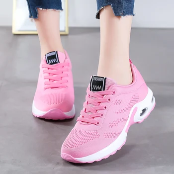 Damyuan Moda za Ženske Lahke Superge ravno čevlji na Prostem, Športni Čevlji Dihanje Očesa Udobje Čevlji Zračne Blazine
