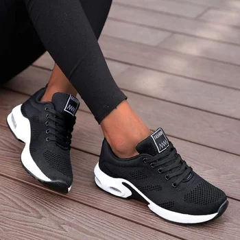 Damyuan Moda za Ženske Lahke Superge ravno čevlji na Prostem, Športni Čevlji Dihanje Očesa Udobje Čevlji Zračne Blazine