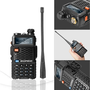 Baofeng BF-F8+ Walkie Talkie 5W VHF&UHF Profesionalna Dual Band dvosmerna Radijska Postaja, Sprejemnik, BFF8+ F8 Ham Radio Comunicador
