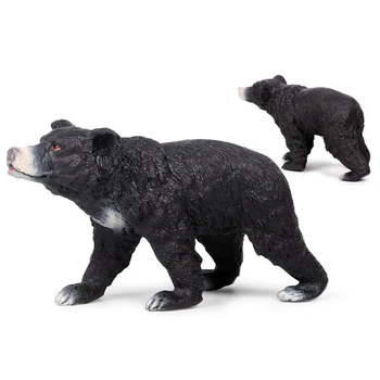 Simulacija Črni Medved Živali Slika Igrače Realne Divjih Gozdnih Bitij Akcijski Modeli Otroci Izobraževalne Kognitivne Kipi Igrače